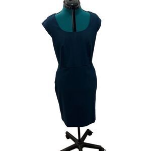 Ann Taylor Teal Cap Sleeve Dress- Size 8